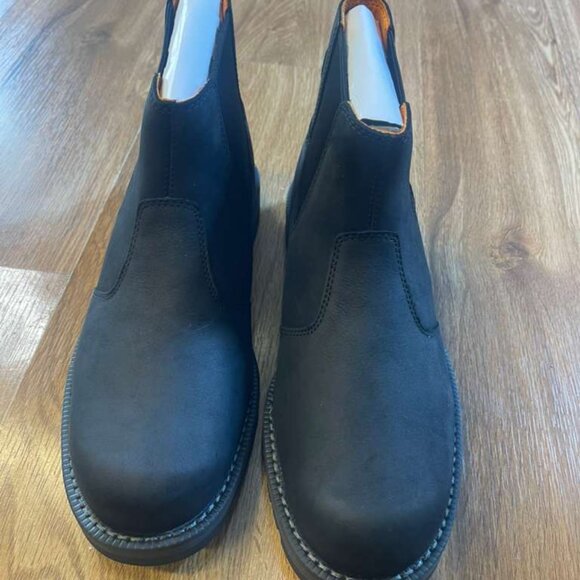 TIMBERLAND MENS REDWOOD FALLS MID CHELSEA BOOT JET BLACK A44NU-015 ALL SIZES